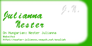 julianna nester business card